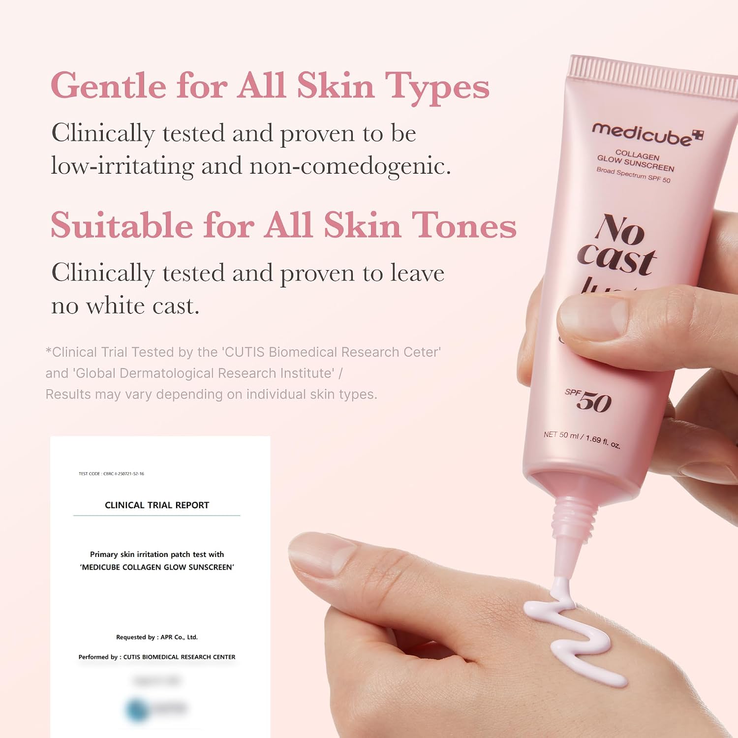 Medicube Collagen Glow Sunscreen Broad Spectrum SPF 50