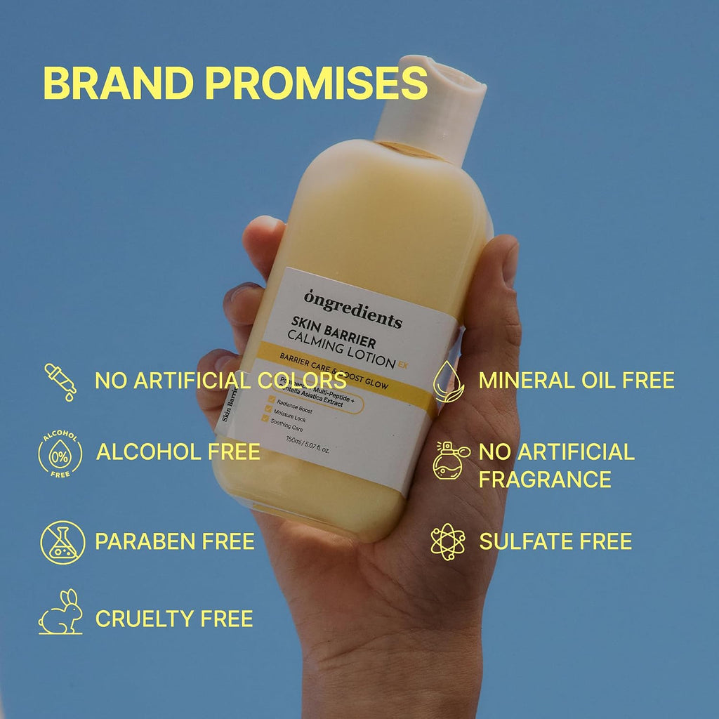 ongredients Skin Barrier Calming Lotion Barrier Care & Boost Glow