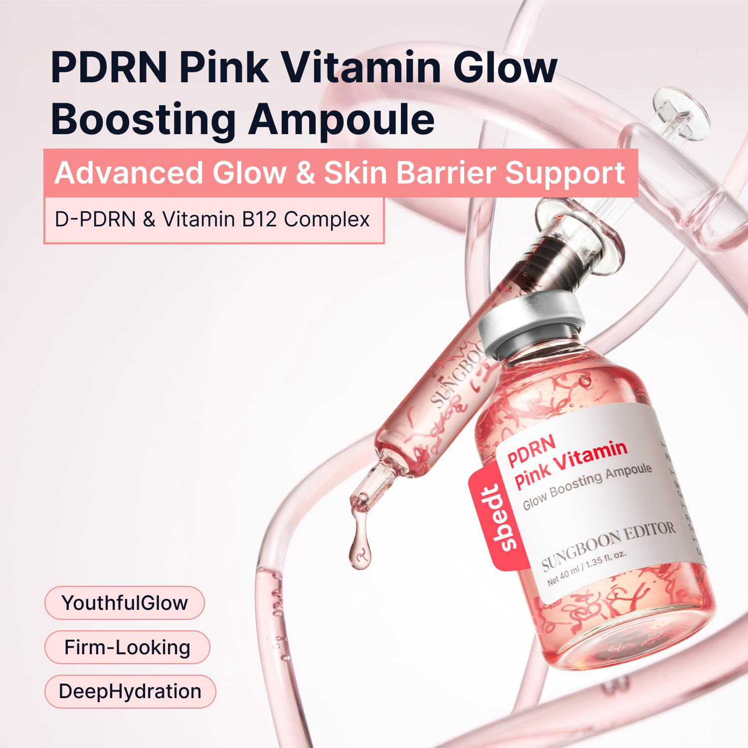 Sungboon Editor PDRN Pink Vitamin Glow Boosting Ampoule