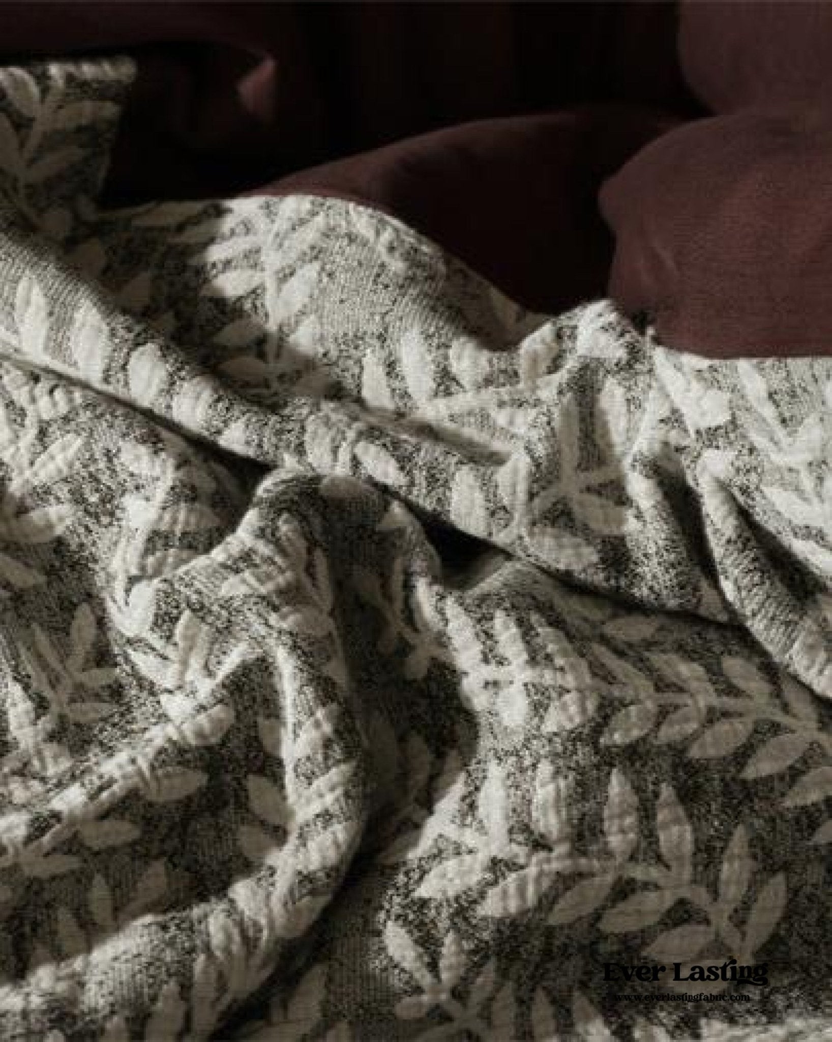 Lucien Silky Vintage Jacquard Bedding Set / Green