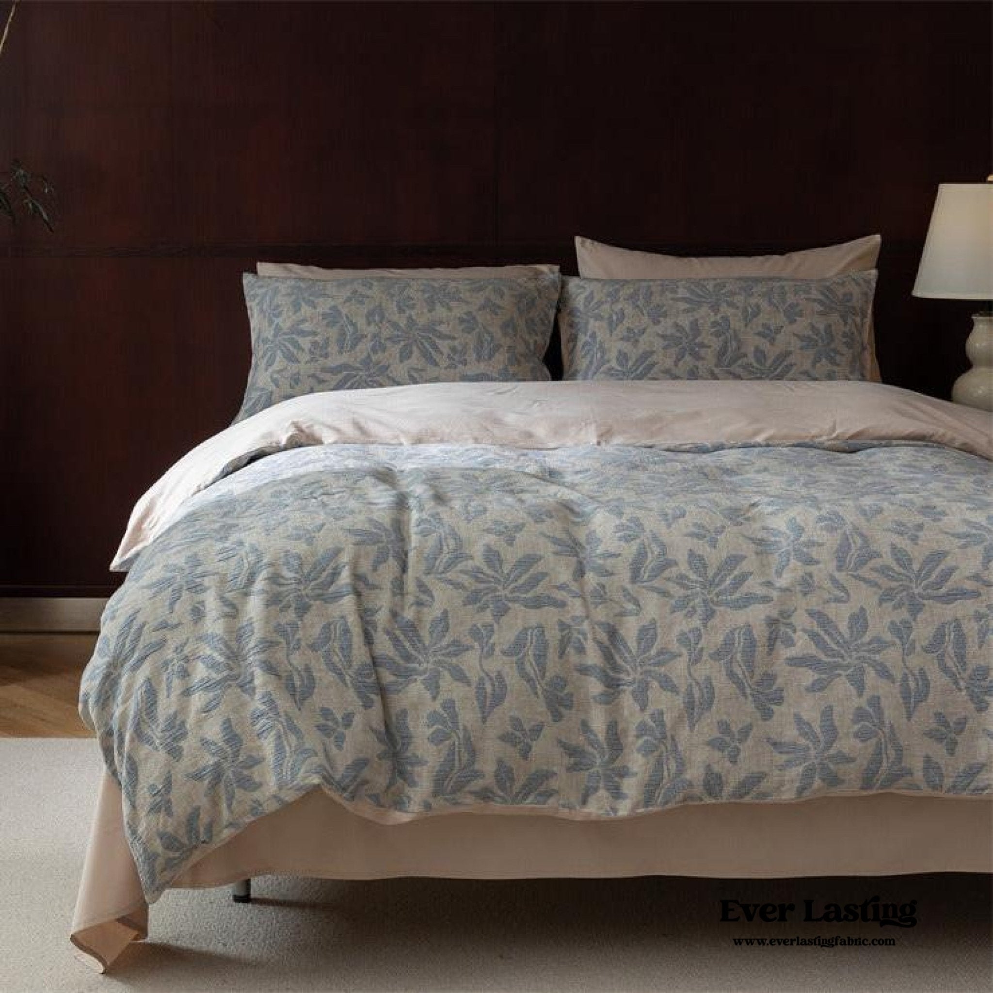 Lucien Silky Vintage Jacquard Bedding Set / Green