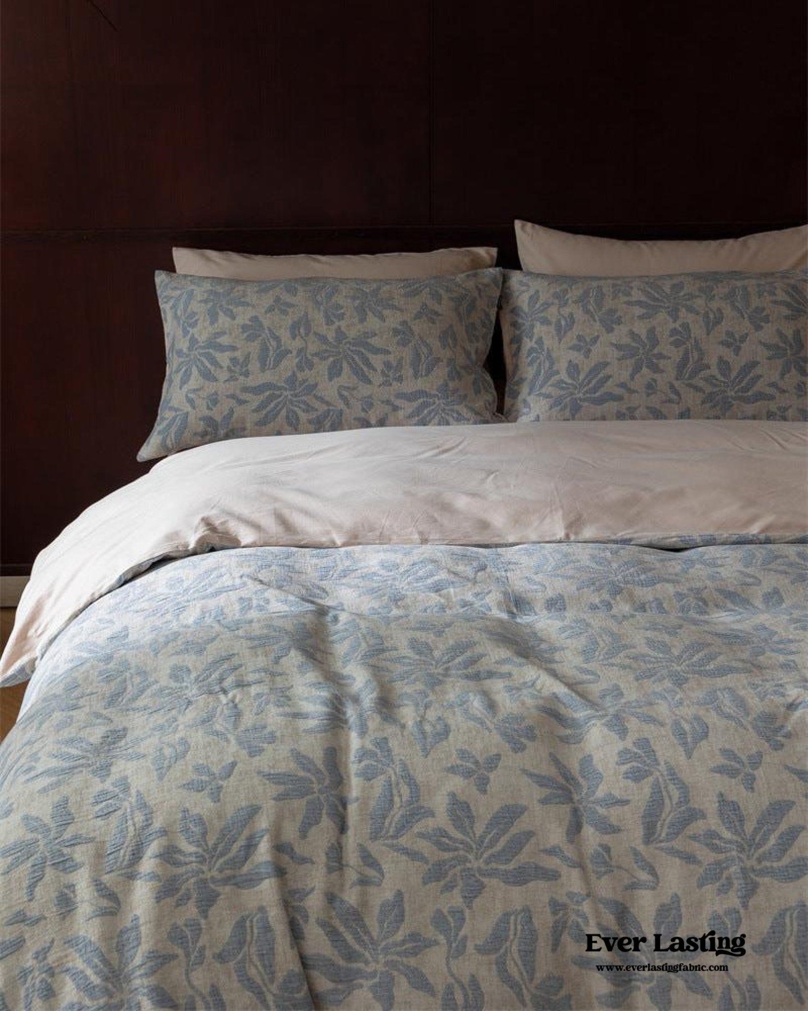 Lucien Silky Vintage Jacquard Bedding Set / Green