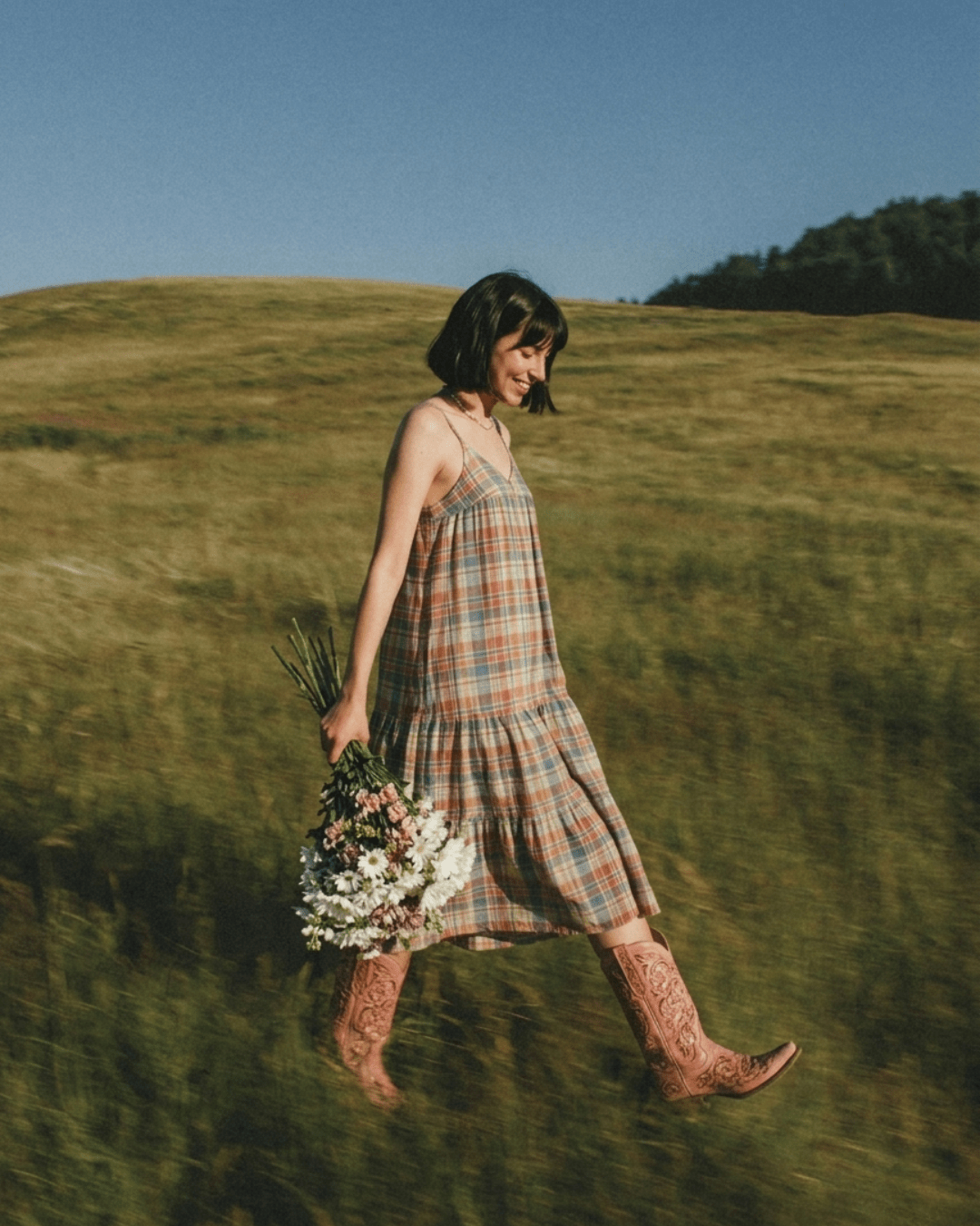Vintage Inspired Plaid Pajama Dress